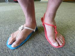 Barefoot running sandals inspired by Tarahumara huaraches shoes